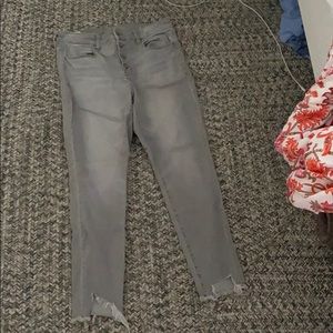 gray american eagle jeans